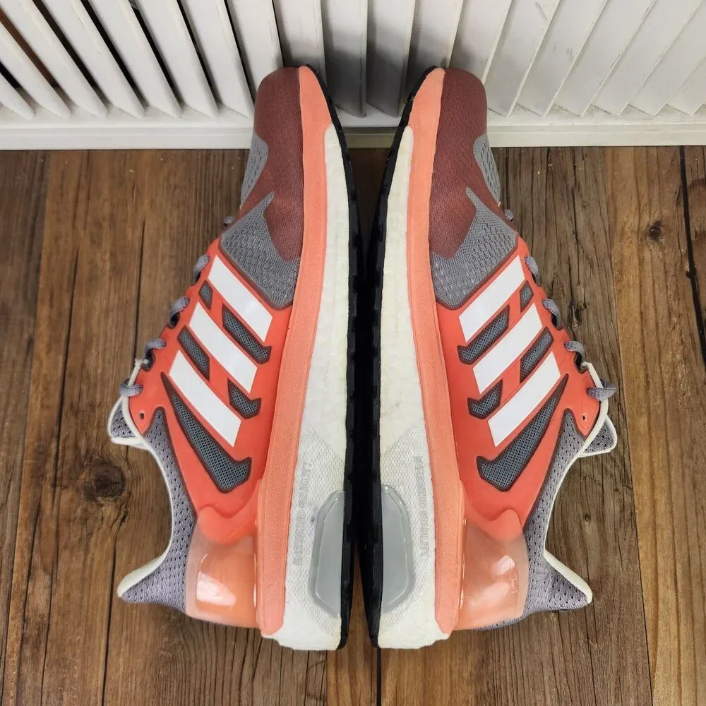 Adidas Supernova ST Boost Running Shoes Mens Sz 9.5 Orange Gray Sneakers DB0911